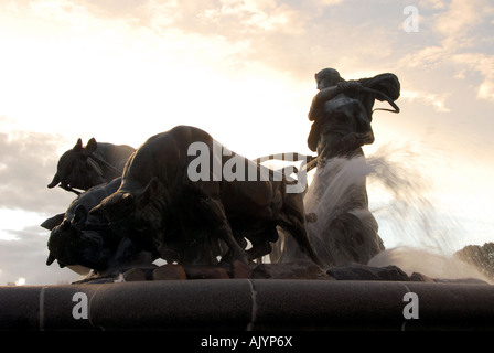 Gefion Fountain in Kopenhagen, Dänemark Stockfoto
