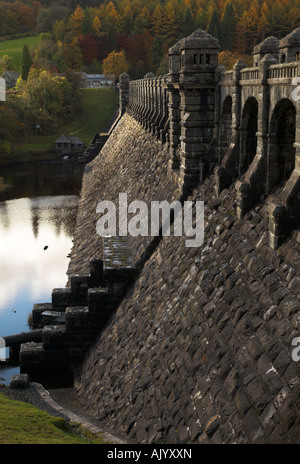 Der Dam, Lake Vyrnwy Stockfoto