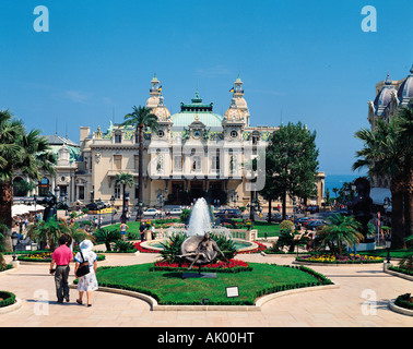 Monaco. Casino von Monte Carlo. Stockfoto