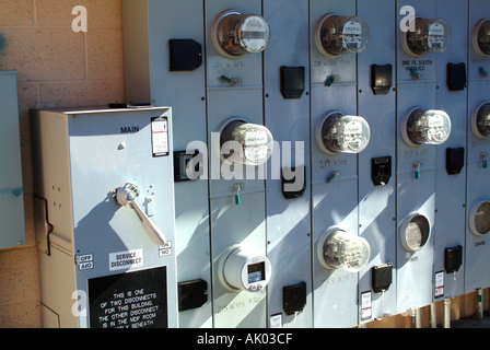 Stromzähler in Santa Fe New Mexico USA Amerika USA Stockfoto