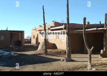 Lehmarchitektur in Taos Pueblo New Mexiko Vereinigte StatesAmerica USA Stockfoto