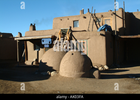 Norden Haus Lehmarchitektur in Taos Pueblo New Mexico Stockfoto