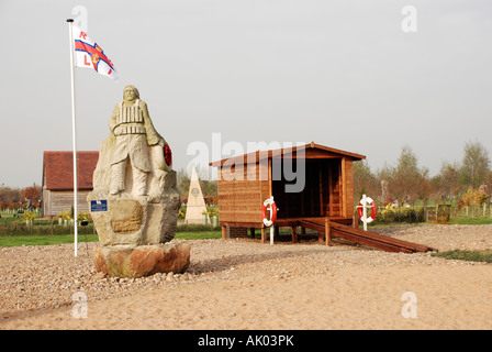 National Memorial Arboretum R N L ich Rettungsboot Denkmal Stockfoto