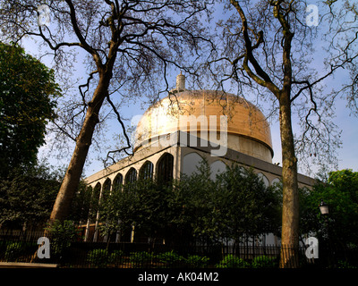 Regents Park London England London Central Mosque vom Regents Park Stockfoto