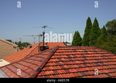 S Blick auf Häuser im südlichen Sydney, NSW, Australien Stockfoto