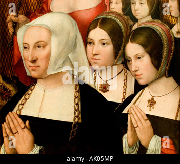 Bernard van Orley 1487 1541 die Grablegung Christi Triptychon Phillipe Haneton Stockfoto