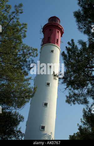 Frankreich-Arcachon Le Cap-Ferret-Leuchtturm Stockfoto