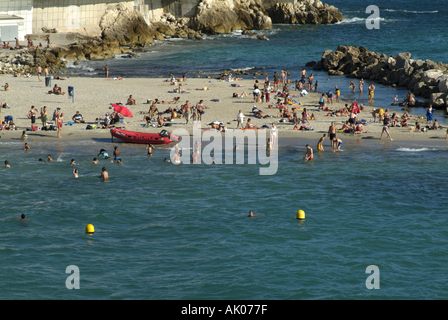 Der Zweiradspezialist Strand, Marseille, Frankreich Stockfoto