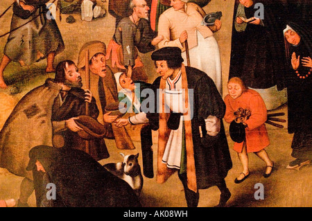 Pieter Breugel Brueghel 2 ll der ältere der Kampf zwischen Karneval und Fastenzeit Brussel Antwerpen 1564 1638 Stockfoto