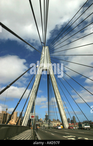 ANZAC Bridge, Sydnay Australien Stockfoto
