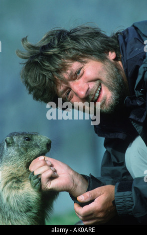 Alpine Marmot Stockfoto