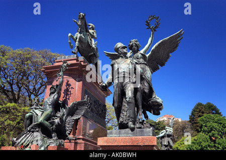 Denkmal für General José de San Martin. "Platz San Martin", in der Innenstadt, Buenos Aires, Argentinien Stockfoto