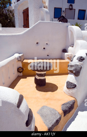 Markante Architektur - Casteli Emporio, Santorini, Griechenland Stockfoto