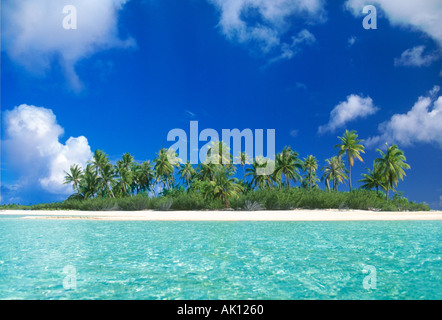 Tahitian Motu Insel in Französisch-Polynesien, Süd-Pazifik Stockfoto