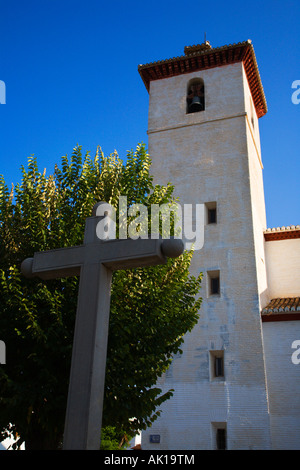 Iglesia San Nicolas Albayzin Granada Spanien Stockfoto