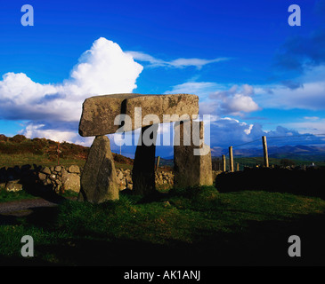 Dolmen, Legananny Dolmen, Co Down, Irland Stockfoto