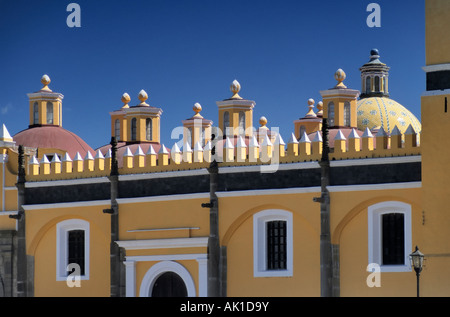 Detail der Capilla Real (königliche Kapelle) bei Ex-Convento de San Gabriel, Cholula, Mexiko Stockfoto