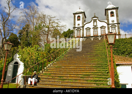 Kirche / Monte / Kirche Nossa Senhora do Monte Stockfoto