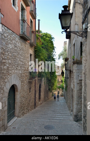 Escales De La Pera im jüdischen Viertel (der Ruf), Altstadt, Girona (Gerona), Katalonien, Spanien Stockfoto