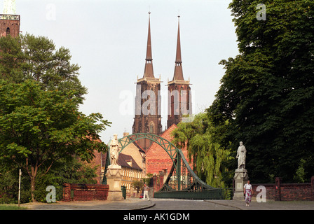 Die Dominsel in Breslau, Polen Stockfoto