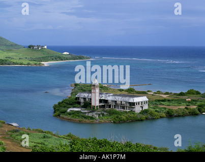 Viw des Salt River Bay National Historical Park auf St. Croix, wo Christopher Columbus zuerst im Jahre 1493 landete Stockfoto