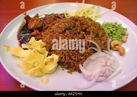 Asiatische Reispfanne Stockfoto