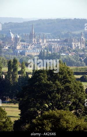 Ansicht der Stadt von Oxford aus Hinksey Hill Oxford Stockfoto