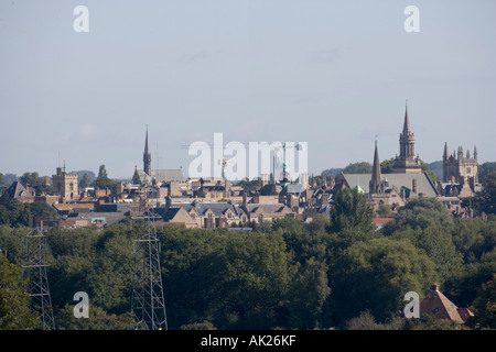 Ansicht der Stadt von Oxford aus Hinksey Hill Oxford Stockfoto