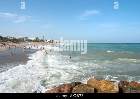 Strand von Mojacar, Almeria, Andalusien, Spanien Stockfoto