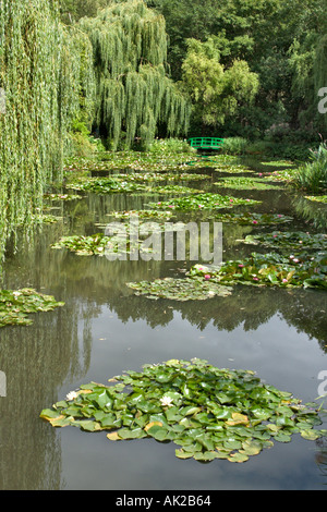 Seerosenteich in Monets Haus und Garten, Giverny, Normandie, Frankreich Stockfoto