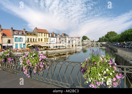 Quartier Saint-Leu, Amiens, Somme, Picardie, Frankreich Stockfoto