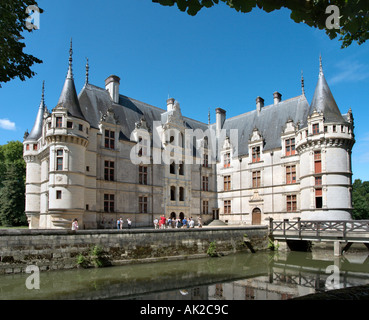 Schloss Azay-le-Rideau, das Loire-Tal, Frankreich Stockfoto