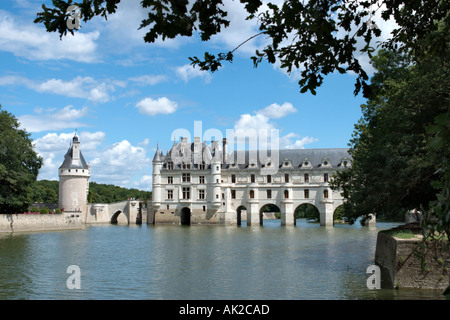 Das Chateau de Chenonceau am Fluss Cher, das Loire-Tal, Frankreich Stockfoto