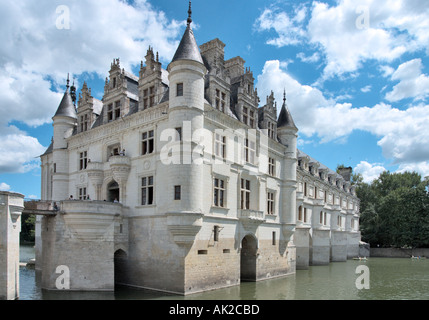 Das Chateau de Chenonceau am Fluss Cher, das Loire-Tal, Frankreich Stockfoto