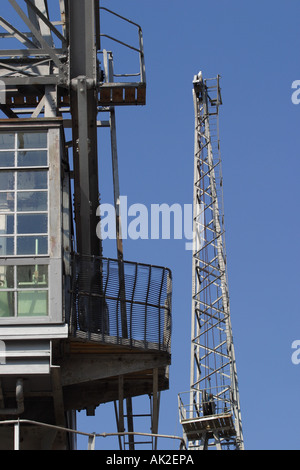 Bristol Hafen Hafen alt altmodisch erhaltenen Dockside Kran auf Princes Wharf Bristol England Stockfoto