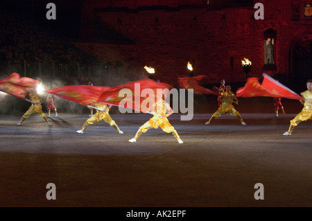 Jiangxi Xishan International School Kung Fu Gruppe am Edinburgh Military Tattoo Stockfoto