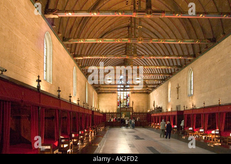 Grande Salle des Povres, Hospices de Beaune oder Hôtel-Dieu de Beaune in Beaune, Cote d ' or, Burgund, Frankreich Stockfoto