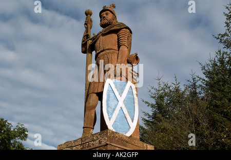 DAS WALLACE MONUMENT ST BOSWELLS IN DER NÄHE VON DRYBURGH, MIT BLICK AUF DIE EILDON HILLS IN DEN SCOTTISH BORDERS, SCHOTTLAND. Stockfoto