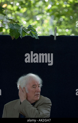 Irische Dichter Seamus Heaney in Edinburgh International Book Festival 2006 gewann Nobelpreis Stockfoto