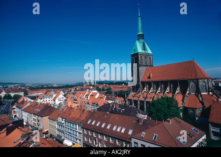 Kirche St. Andreas / Hildesheim Stockfoto