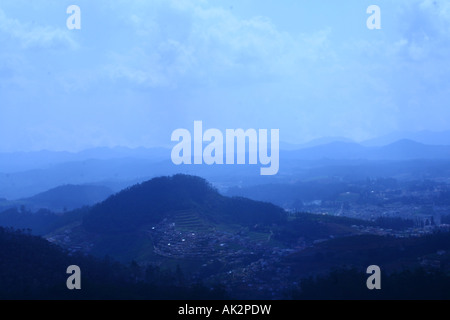 Ein Blick von Ooty TopHill Stockfoto