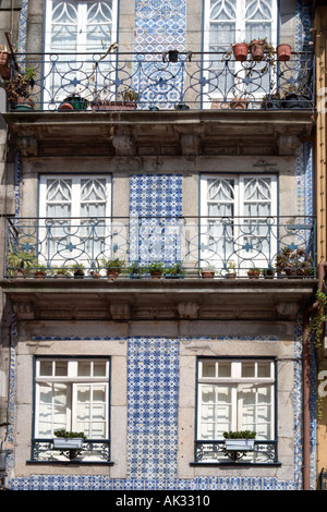 Traditionelle Oporto House, Ribeira Viertel Porto (Porto), Portugal Stockfoto