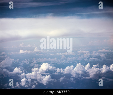 Himmel. Ansicht von oben Wolken. Stockfoto