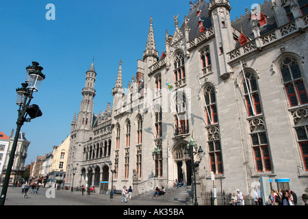 Post Office Building im Markt (Hauptplatz), Brügge (Brugge), Belgien Stockfoto