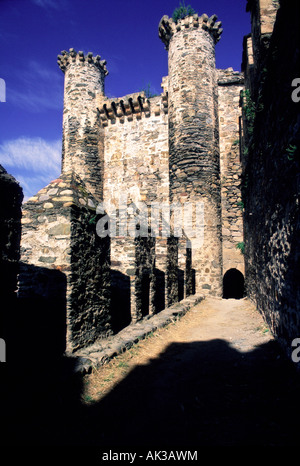 Schloss Kloster der Tempelritter 12. 13. Jahrhundert Ponferrada León Provinz Spanien Stockfoto