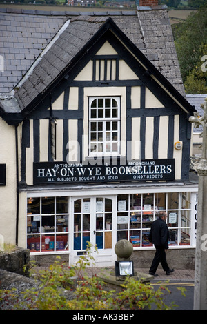 Buchhandlung Hay on Wye Stockfoto