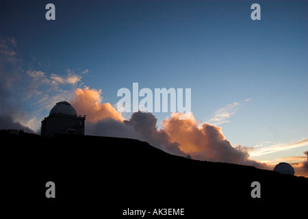 Teleskope an der Spitze der Welt Stockfoto