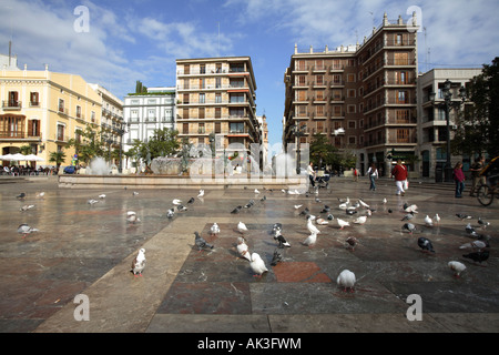 Plaza De La Virgen, Valencia, Spanien Stockfoto