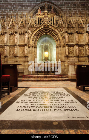 Der Heilige Kelch Kapelle, Heiliges Marys Basilika, Valencia, Spanien Stockfoto