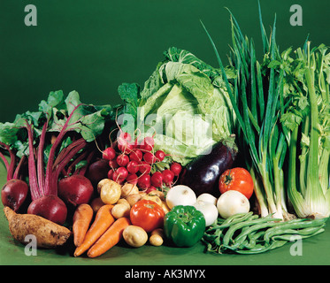 Studio essen noch Leben von frischem Gemüse. Stockfoto